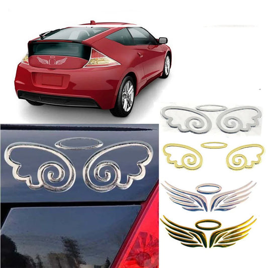 Calcomanía con emblema y logotipo de alas de ángel de hada en 3D para coche, camión, furgoneta, etc.