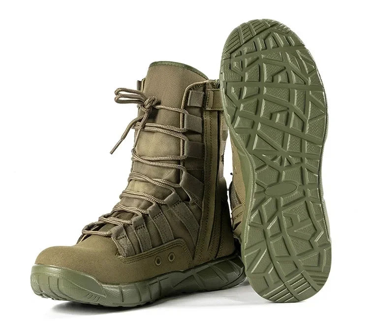 Botas de combate, botas verdes, botas marrones, botas ligeras de entrenamiento, botas de senderismo para hombre, botas tácticas, botas masculinas