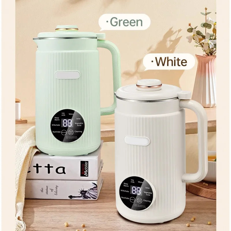 Licuadora eléctrica multifuncional de leche de soja de 220 V/110 V, licuadora automática para jugo de frutas, hervidor de agua para hervir leche de soja.