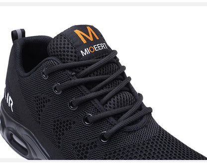 Calzado de seguridad para hombre, botas de trabajo ligeras, zapatillas con cámara de aire, zapatos de trabajo antiperforación, zapatos indestructibles con puntera de acero.