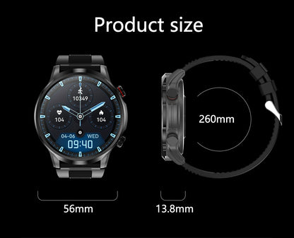Reloj inteligente LIGE de 1,95 pulgadas con pantalla grande Ultra HD para hombre, llamadas Bluetooth, batería de 500 mAh, para deportes al aire libre y fitness, compatible con Android e iOS.