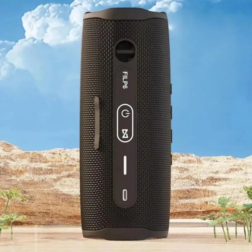 XIKCU Flip6 - Altavoz Bluetooth multifunción, audio TWS, caja de sonido para exteriores, subwoofer portátil, altavoz inalámbrico para cine en casa, doble altavoz