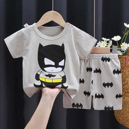 Conjuntos de ropa para niños, camisetas con estampado de dibujos animados, camisetas sencillas de moda, pantalones cortos, nuevas camisetas bonitas, chándales, camisetas de manga corta para niños, pantalones cortos