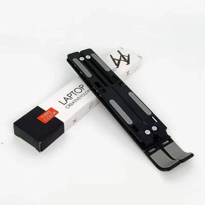 Soporte multifuncional para computadora portátil con siete niveles ajustables en ángulo, soporte plegable para computadora portátil, escritorio, elevación y refrigeración, soporte para tableta