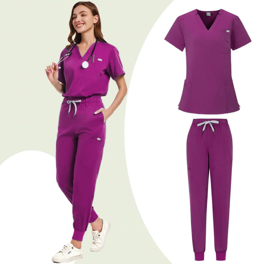 Uniformes de salón de belleza, uniformes de spa de manga corta para mujer, uniformes de dentista, enfermeras, uniformes médicos, ropa de trabajo