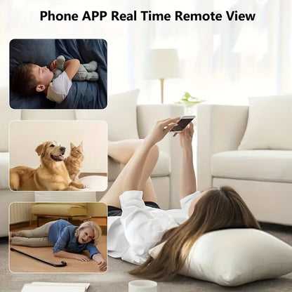 Mini cámara HD WiFi 1080P, grabadora de video inalámbrica remota para el hogar, mascotas, perros y niños, monitoreo de seguridad para iPhone y batería.