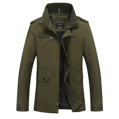 Chaqueta informal de algodón puro lavado para hombre, estilo primavera/otoño, ligera, cortavientos juvenil y a la moda. Abrigo ligero de verano.