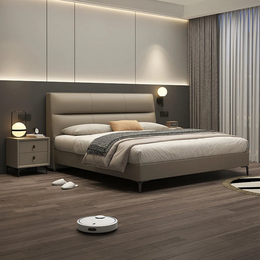 Cabecero de cama doble de lujo, impermeable, moderno y económico, con marcos para camas matrimoniales, muebles para el hogar.