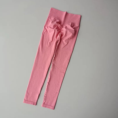 Pantalones de yoga deportivos sin costuras de cintura alta, leggings deportivos para levantar caderas, gimnasio, correr, de secado rápido, ajustados.