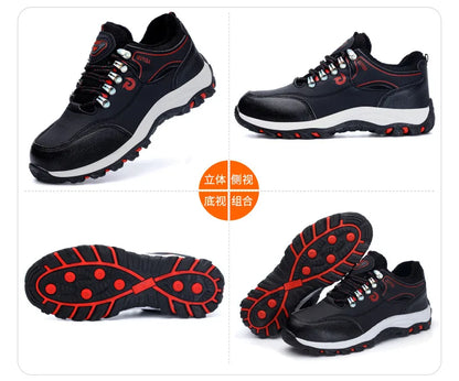 Zapatos de trabajo con forro polar para hombre y mujer, con puntera de acero, resistentes a perforaciones, acolchados y cálidos. Calzado de trabajo protector para mujer y hombre.