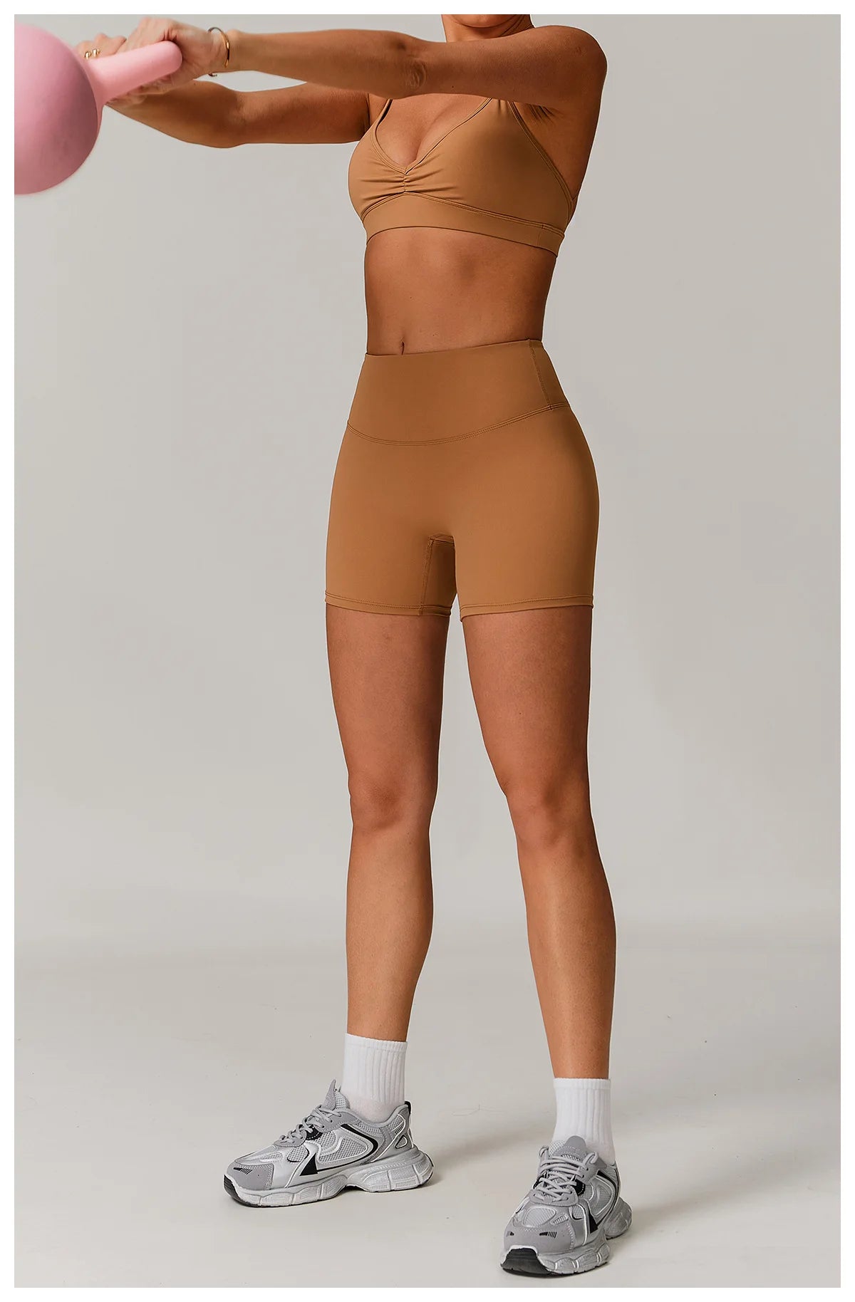 Women's Tracksuit 2PCS Yoga Sets Sportswear Workout Fitness Long Sleeved Sports Bra High Waist Leggings Gym Clothing Sports Suit