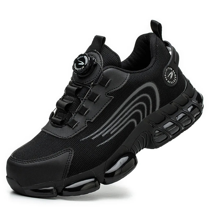 Botas de trabajo, zapatos de seguridad indestructibles, zapatos con punta de acero para hombre, zapatillas antipinchazos, zapatos de trabajo antideslizantes para mujer, botas tácticas para hombre
