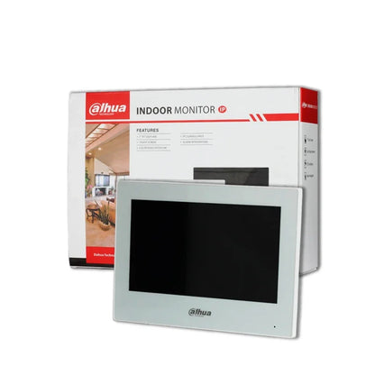 Dahua KTW02 Kit de videoportero IP PoE Sistema de monitor de vídeo WiFi inteligente VTO2311R-WP Timbre con pantalla de 7 pulgadas VTH2621G-WP