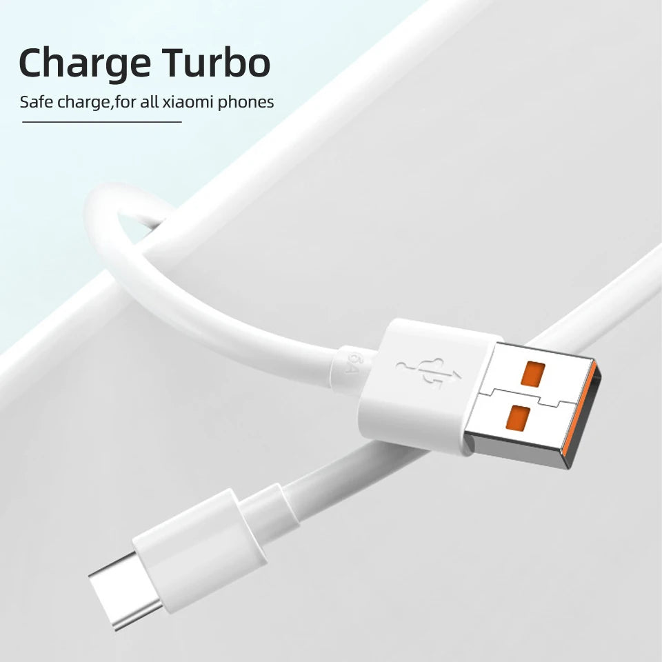 Cable USB tipo C original de Xiaomi, cargador rápido turbo de 120 W, 90 W y 67 W para Mi 15, 14, 13, 12 T Pro, 11 Ultra Poco X6, X7, Redmi Note BlackShark