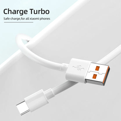 Cable USB tipo C original de Xiaomi, cargador rápido turbo de 120 W, 90 W y 67 W para Mi 15, 14, 13, 12 T Pro, 11 Ultra Poco X6, X7, Redmi Note BlackShark