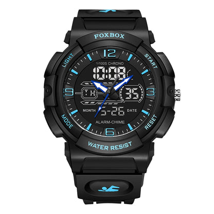 Relojes LIGE nuevos para hombre, 50 m resistentes al agua, reloj con alarma, reloj hombre, pantalla LCD dual, reloj de pulsera de cuarzo, deportivo militar, para hombre.