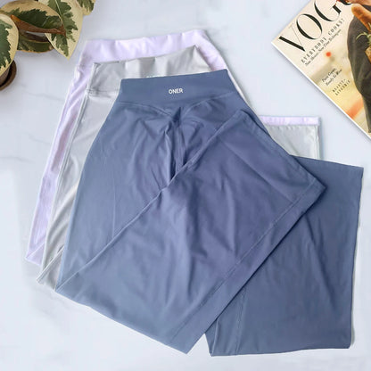 Pantalones deportivos de mujer Oner Active, leggings acampanados, pantalones de yoga de pierna ancha, ropa deportiva transpirable, pantalones casuales versátiles.