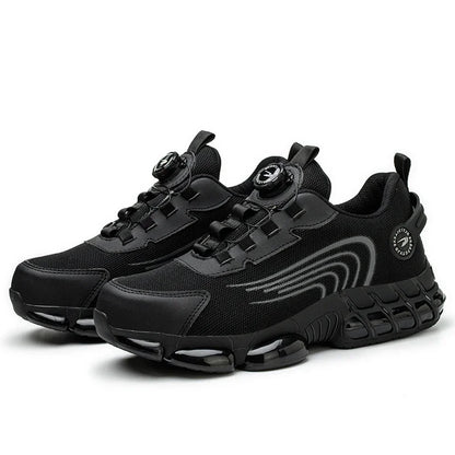 Summer Work Safety Protection Shoes Air Cushion Breathable Safety Shoes Anti-stabbing -smash Lightweight Sports Shoes For Men