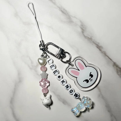 Niños callejeros, accesorios móviles con llavero de inspiración - Kpop, bolso creativo lindo y2k, amigos encantadores, regalos para fanáticos, fibra acrílica