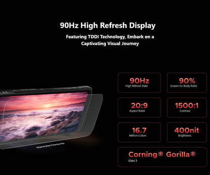 DOOGEE Blade 10 Pro (2024), teléfono móvil resistente con Android 14, 16 GB de almacenamiento + 256 GB (2 TB), pantalla HD+ de 6,56 pulgadas, batería de 5150 mAh.