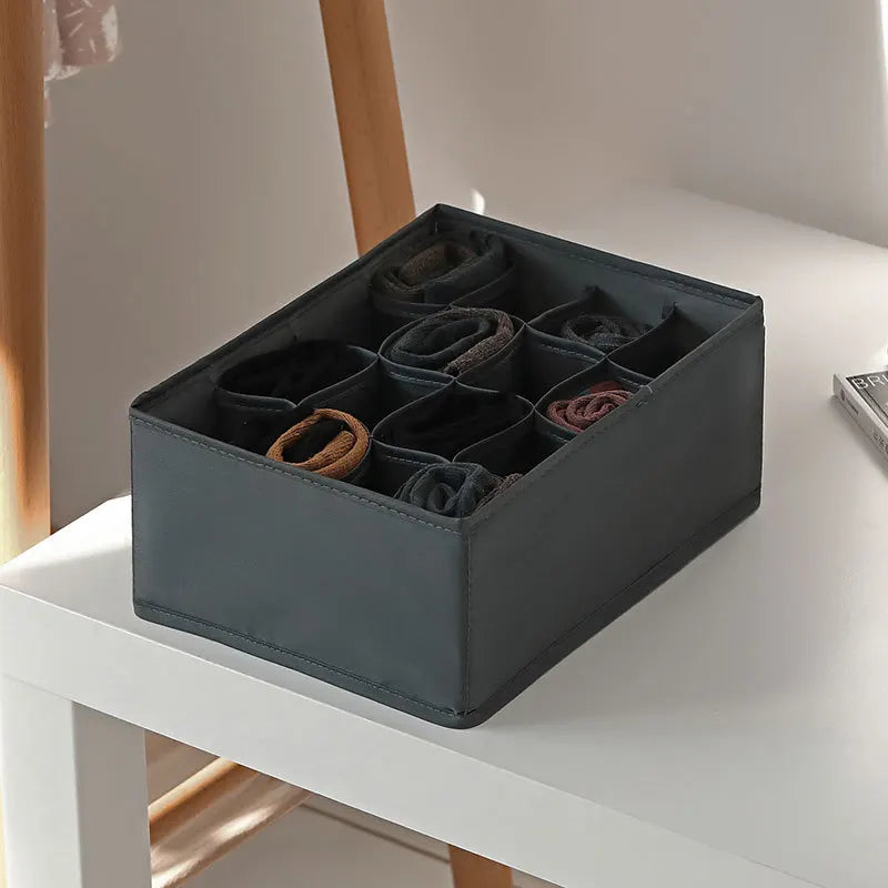 Organizador para ropa interior, calcetines, sujetadores, pantalones, bufandas, corbatas, caja de almacenamiento, organizador de ropa para vaqueros, divisores para cajones, organizador de ropa