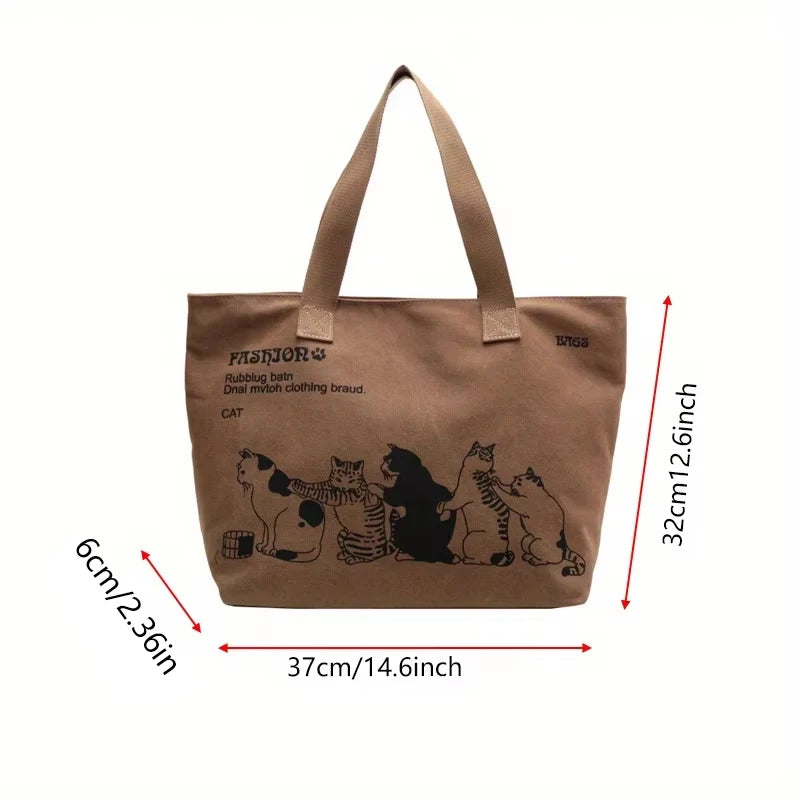 Bolso de lona para mujer, moderno, espacioso y duradero, con cierre de cremallera y diseño clásico, perfecto para el trabajo.