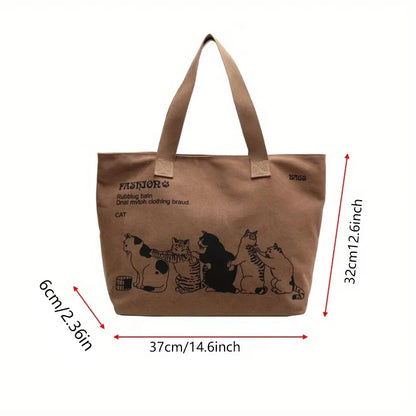 Bolso de lona para mujer, moderno, espacioso y duradero, con cierre de cremallera y diseño clásico, perfecto para el trabajo.
