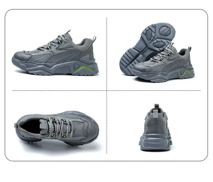 Safety Shoes Lightweight Breathable Steel Toe Anti Smash Puncture Proof Kevlar Soft Sole Insulated Work Sneakers for Men Women