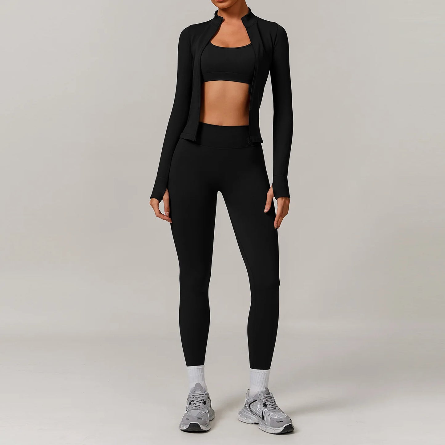 Conjunto de yoga deportivo sin costuras para mujer, 2 o 3 piezas, ropa deportiva para gimnasio, conjuntos de yoga para mujer, chándales, sujetador deportivo, leggings para gimnasio