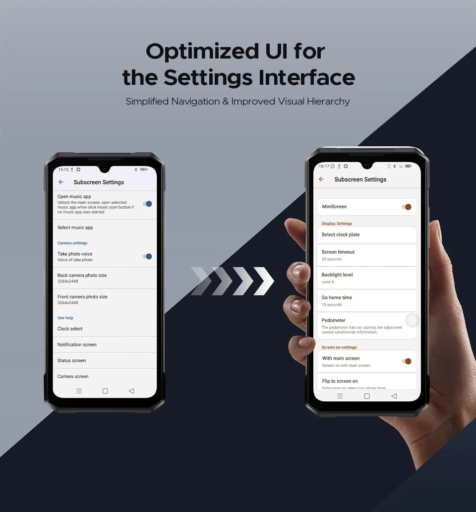 Teléfono resistente DOOGEE S200 Max, 16 GB + 512 GB, batería de 22000 mAh, procesador Dimensity 7050, pantalla de 6,72" a 120 Hz, pantalla trasera de 1,32", linterna dual.