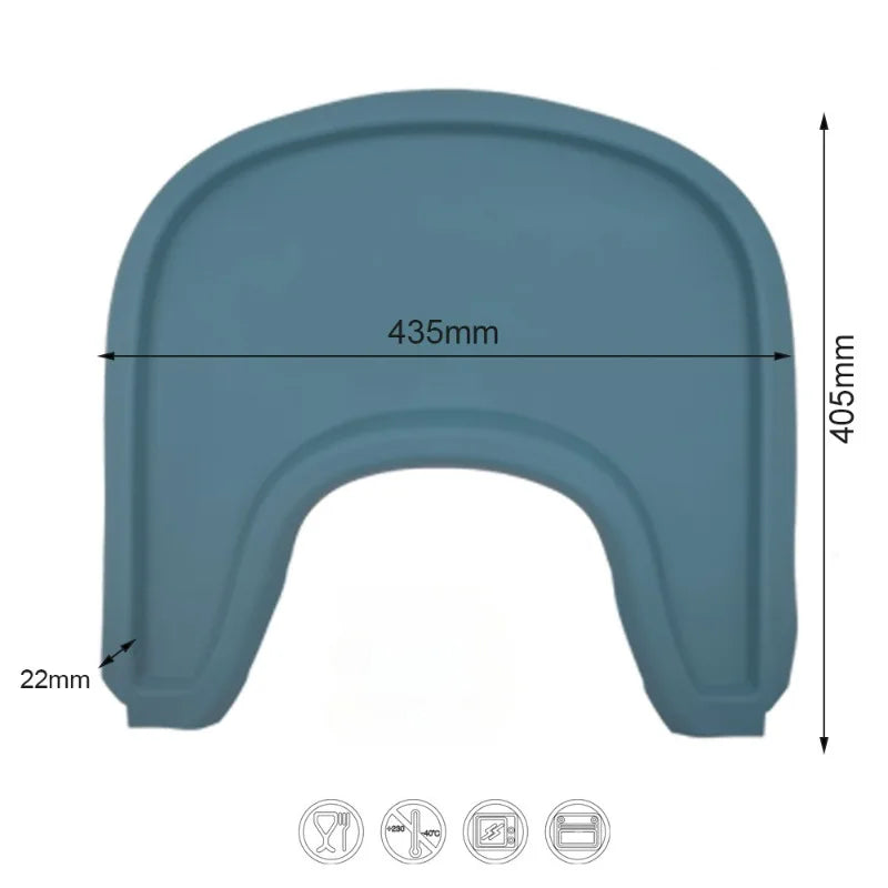 Silla de crecimiento, plato de comedor para bebés, mesa de comedor, tapete, cojín, bandeja de silicona para silla alta, tapete de comedor para niños