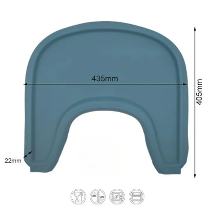 Silla de crecimiento, plato de comedor para bebés, mesa de comedor, tapete, cojín, bandeja de silicona para silla alta, tapete de comedor para niños