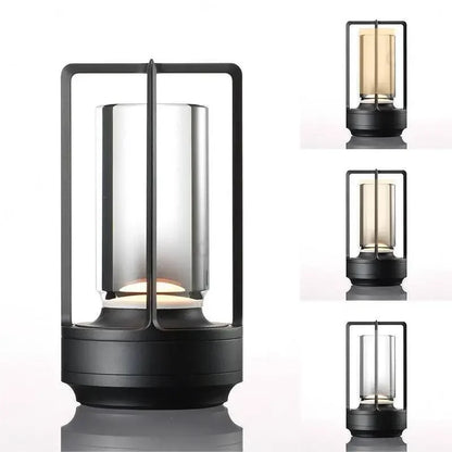 Luz de noche LED de ambiente retro, recargable por USB, lámpara de mesa decorativa para bar, decoración, iluminación de escritorio para dormitorio, batería