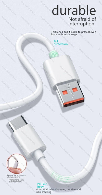Cable USB tipo C original para Xiaomi de 120 W y 6 A, carga rápida turbo para Mi 15, 14, 13 Ultra Pro, Redmi Note 14, K80, Poco X6