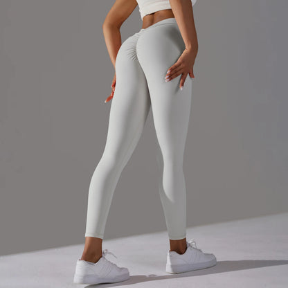 Women Seamless Solid Leggings Knitted High Waist Sports Leggings Fashion Hip Lifting Running Yoga Sport Gym Tights Pantalones