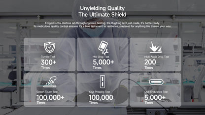 【Estreno mundial】Ulefone RugKing 4G Teléfono resistente Android 15 Hasta 16GB+256GB Smartphone resistente al agua 9600mAh NFC Versión global