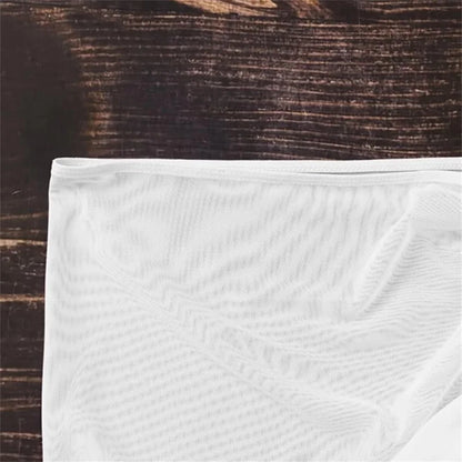 Falda de playa translúcida para mujer, sexy, de gasa, con volantes y cordón ajustable