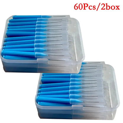 Cepillos interdentales Escova para el cuidado de la salud dental, 30, 60 y 120 unidades, limpiadores interdentales, cepillos dentales de ortodoncia, herramienta de higiene bucal.