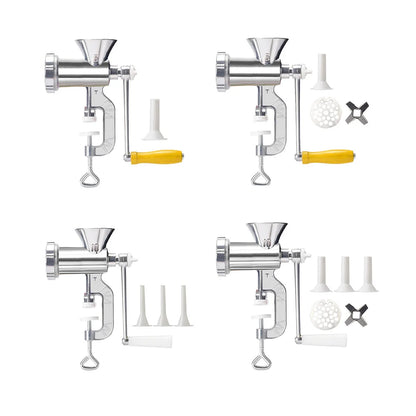 Picadora de carne manual multifuncional, herramientas de cocina, picadora portátil de salchichas y fideos, accesorios con manivela, aparatos de cocina