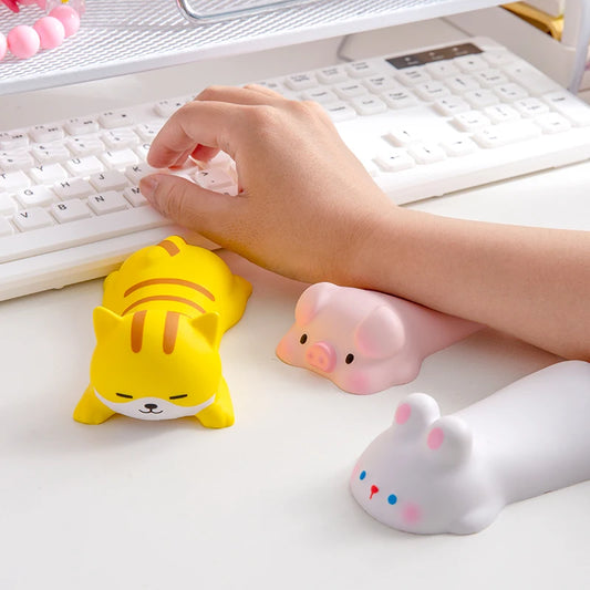 Nuevo y bonito reposamuñecas para ratón, reposabrazos ergonómico para ordenador portátil, juguetes blandos de crecimiento lento kawaii.