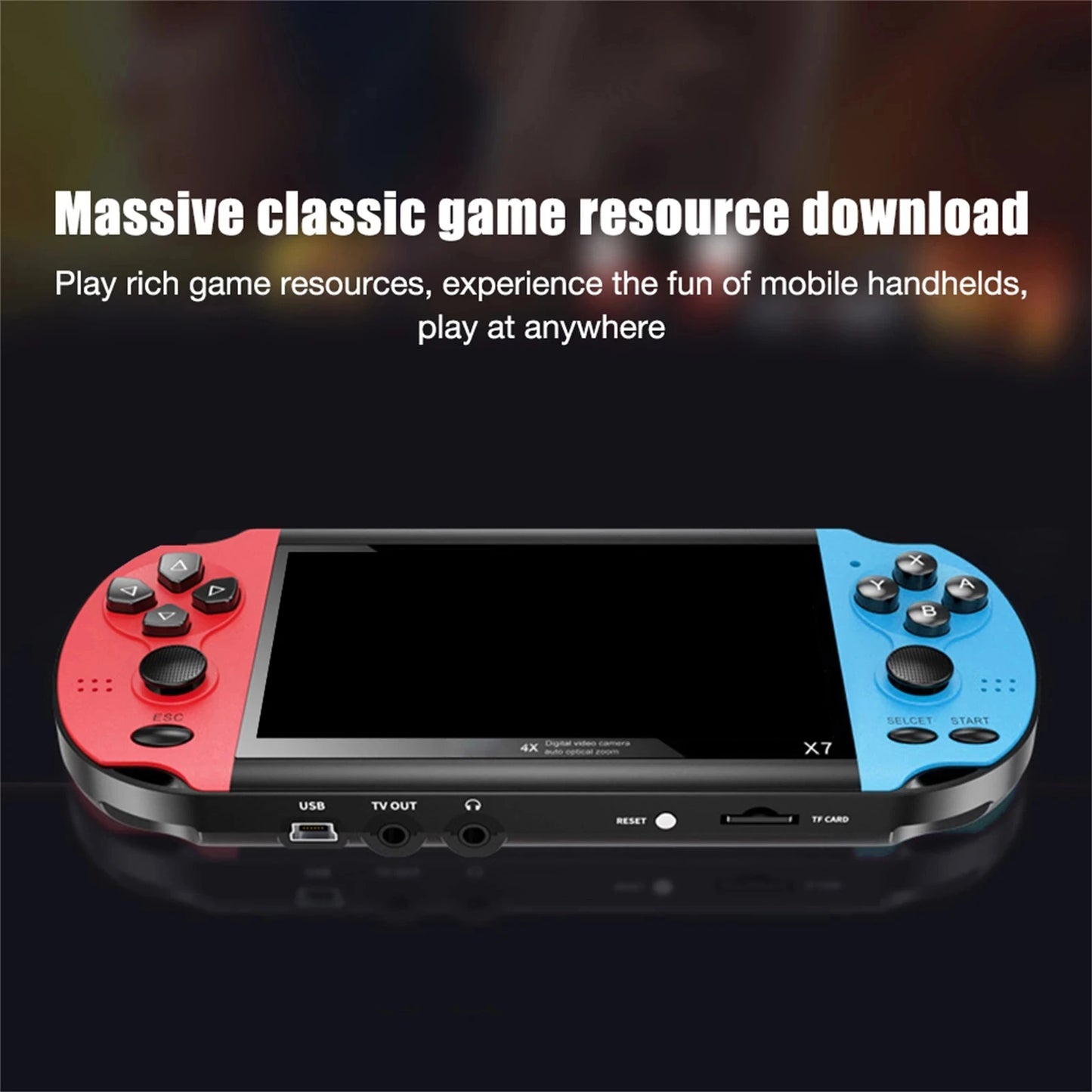 Consola de juegos portátil mini retro para niños, máquina arcade, emulador de videojuegos, retrogaming