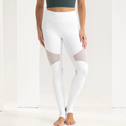 Mallas de Yoga para Mujer con Parches de Malla, Cintura Alta, Pantalones de Gimnasio, Secado Rápido, Ropa Deportiva para Correr y Entrenamiento, Leggings Deportivos para Mujer