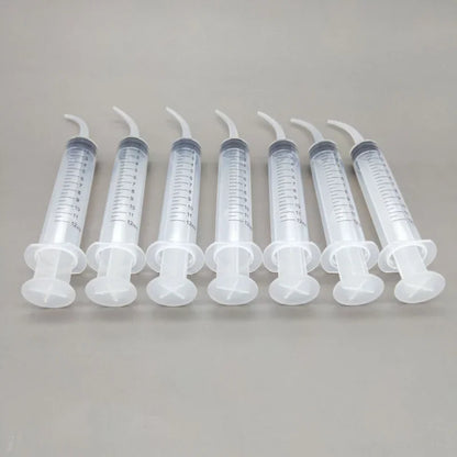 Limpiador de oídos de 12 ml, jeringa, codo, tubo de goma, herramienta para eliminar cerumen, limpiador de oídos, eliminación de cerumen, limpiador de oídos, cuidado de la salud