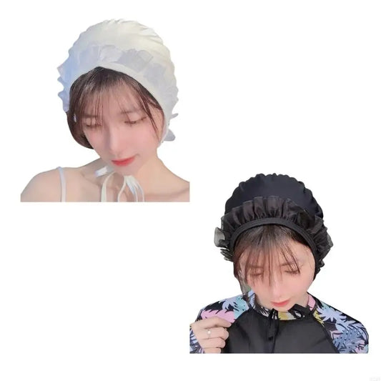 Gorros de ducha para cabello rizado, corto y largo que mantienen el peinado sin cambios.