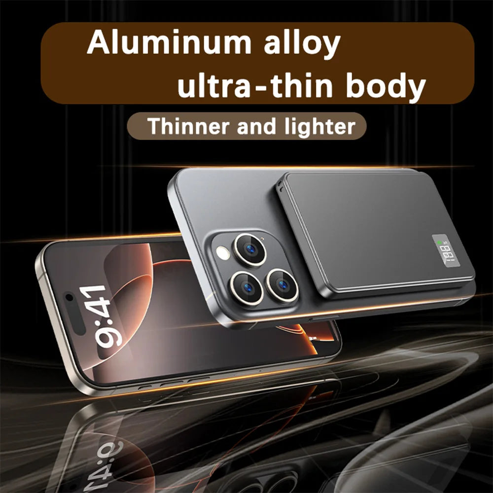 Batería externa portátil Xiaomi de 500.000 mAh, inalámbrica y magnética, PD22,5 W, carga rápida, compatible con Magsafe para iPhone y Samsung.