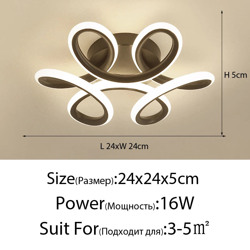 Lámpara de techo LED moderna minimalista para balcón, pasillo, porche, canal, estilo nórdico, para guardarropa