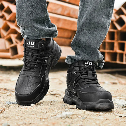 Zapatos de trabajo de seguridad unisex con puntera de acero, transpirables, antiaplastamiento, antipinchazos, calzado de protección laboral para hombres y mujeres, zapatillas, botas de seguridad.
