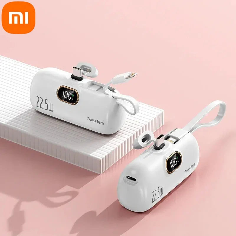 Xiaomi - Mini banco de energía de 500.000 mAh, 22,5 W, alta capacidad, carga ultrarrápida, para iPhone, Huawei y Samsung