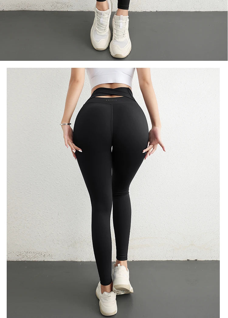 Leggings deportivas de cintura alta para niñas, de diseño clásico, material elástico de alta calidad y gran resistencia, ideales para yoga y otras actividades.  ¡Gran éxito de ventas!