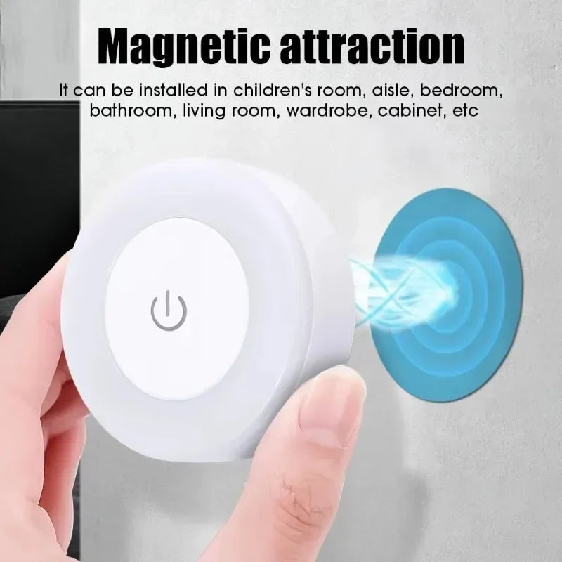 Luz LED nocturna portátil recargable por USB para sala de estar y dormitorio. Lámparas decorativas para el hogar.